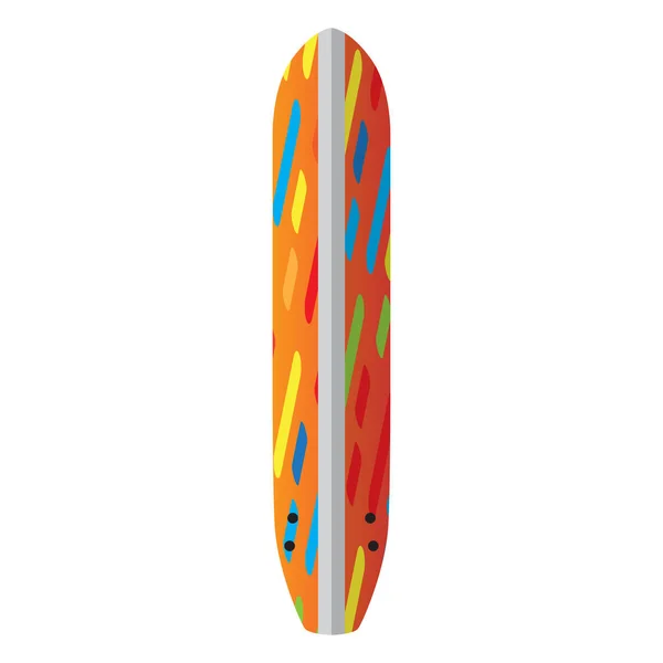 Geïsoleerde Surfboard illustratie — Stockvector