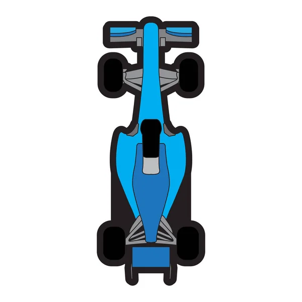 レーシングカーの平面図 — ストックベクタ