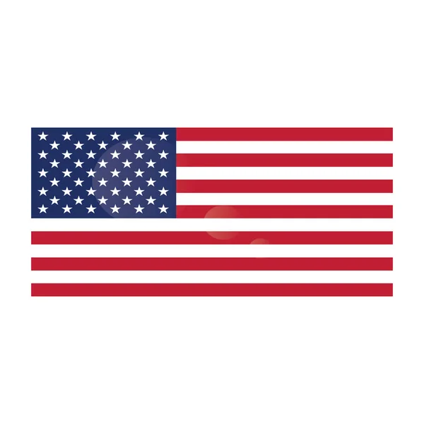 Flagge der Vereinigten Staaten — Stockvektor