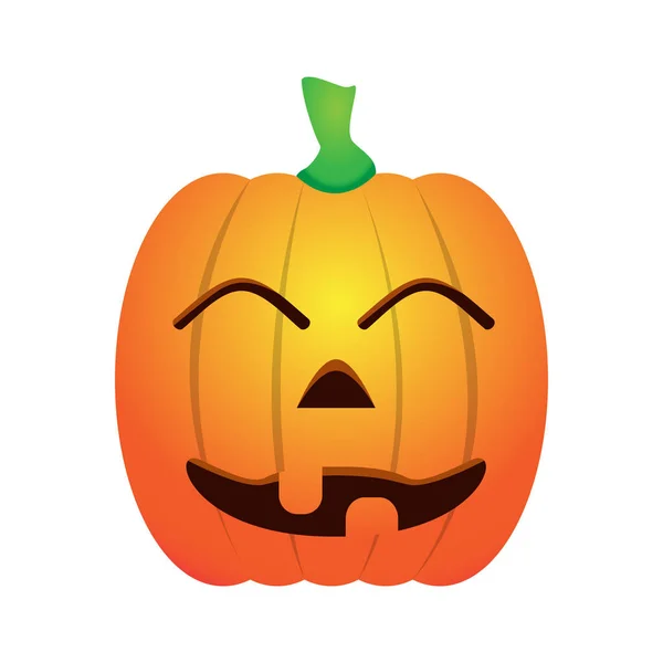 İzole mutlu jack-o-lantern — Stok Vektör