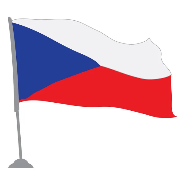 Vlajka České republiky — Stockový vektor