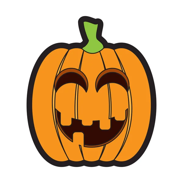 Isolated happy jack-o-lantern — Stock Vector