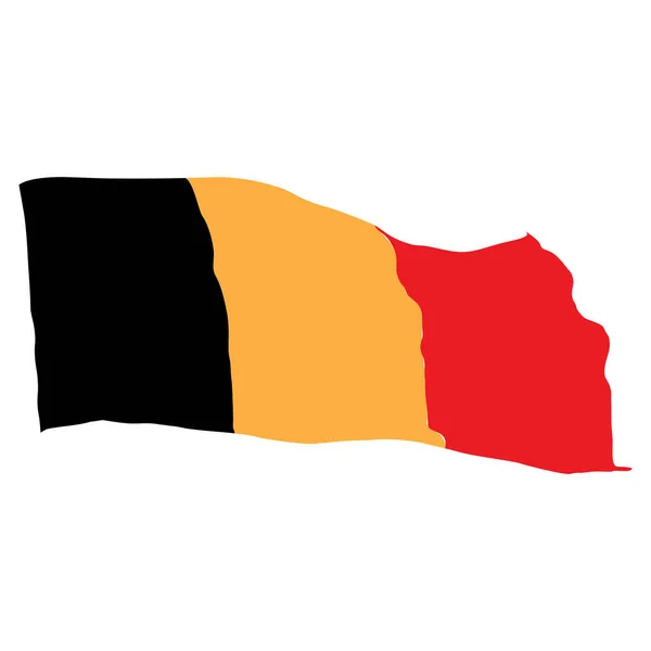 Under belgisk flagg — Stock vektor