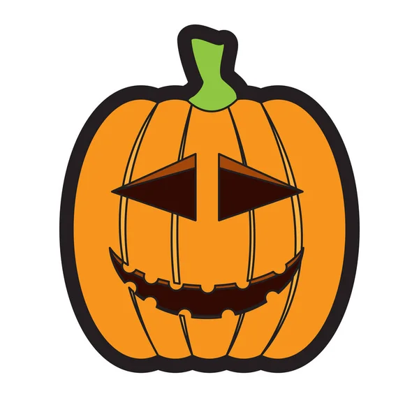 Isolated happy jack-o-lantern — Stock Vector