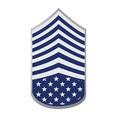 İzole Amerikan rozeti