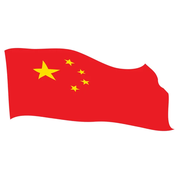 Bandera de China — Vector de stock