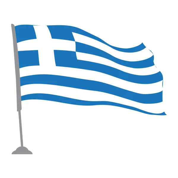 Bandeira da Grécia —  Vetores de Stock
