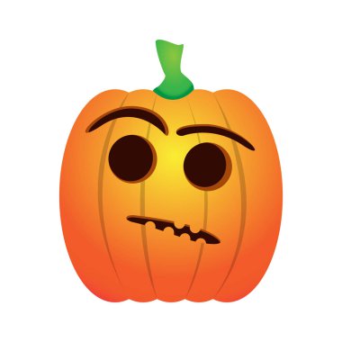 İzole şüphe jack-o-lantern