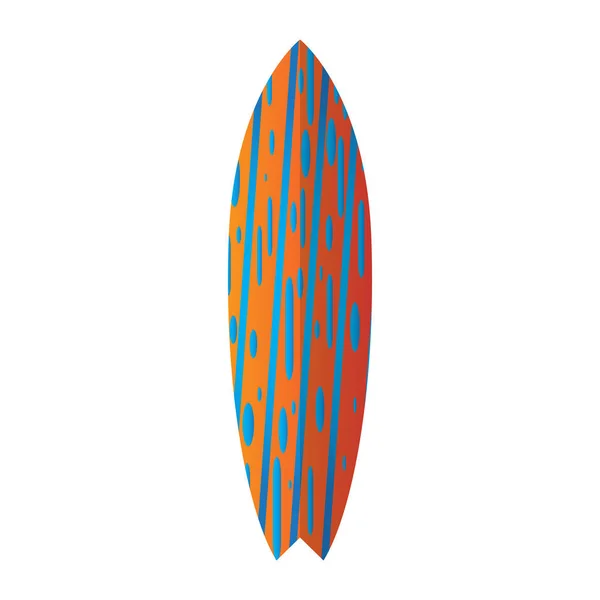 절연된 서핑 보드 그림 — 스톡 벡터