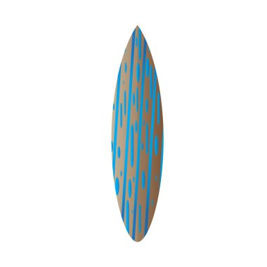 İzole Surfboard illüstrasyon