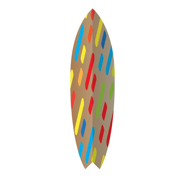 Изолированная иллюстрация доски для сёрфинга — стоковый вектор