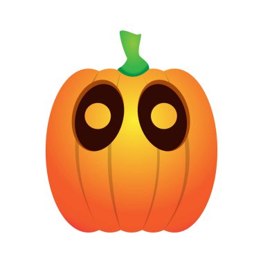 İzole sürpriz jack-o-lantern