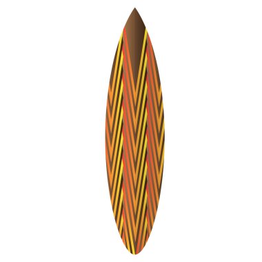 İzole Surfboard illüstrasyon