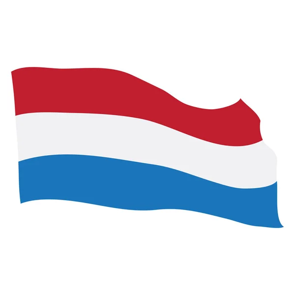 Vlag van de Nederlanden — Stockvector