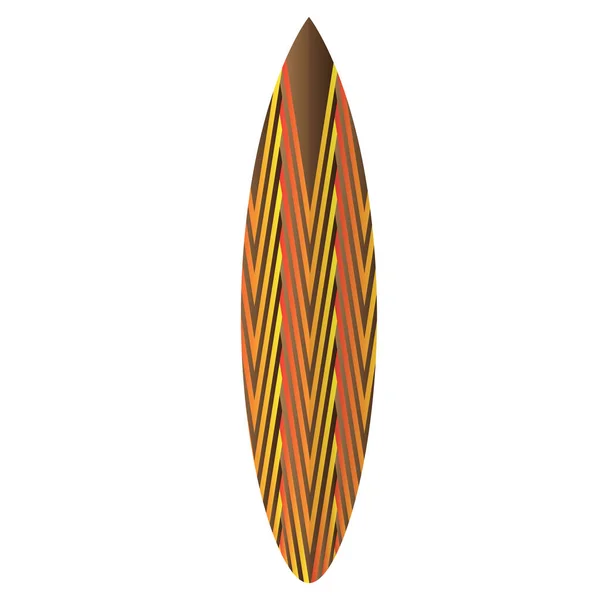 Geïsoleerde Surfboard illustratie — Stockvector
