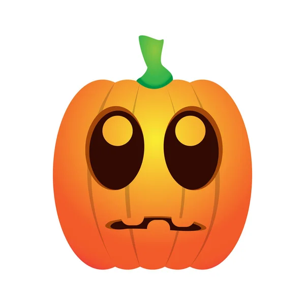 Geïsoleerde halloween jack-o-lantern — Stockvector