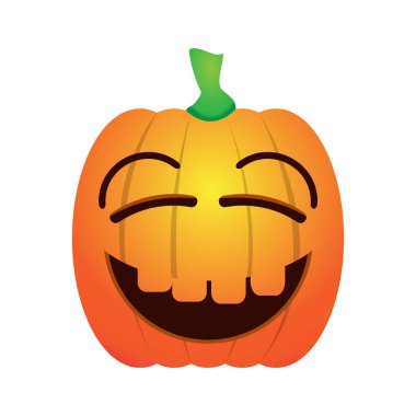 İzole mutlu jack-o-lantern