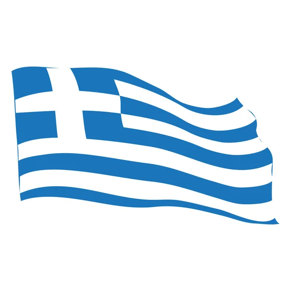 Flagge Griechenlands — Stockvektor