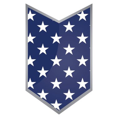 İzole Amerikan rozeti