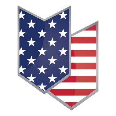 İzole Amerikan rozeti