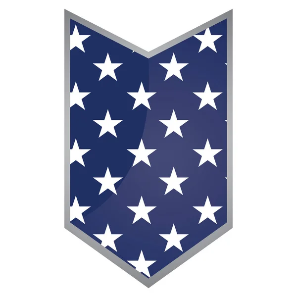Isolerad amerikansk badge — Stock vektor