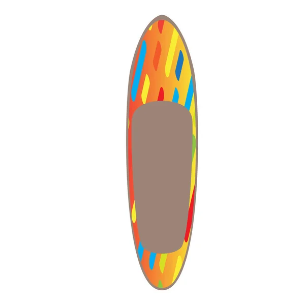 Geïsoleerde Surfboard illustratie — Stockvector