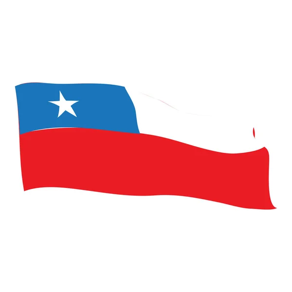 Bandera de Chile — Archivo Imágenes Vectoriales