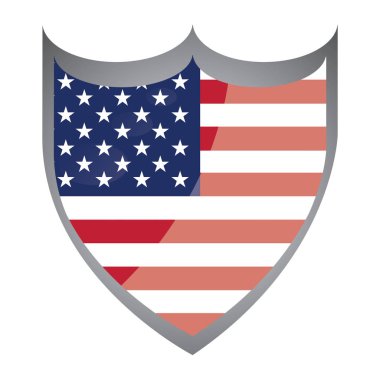 İzole Amerikan rozeti