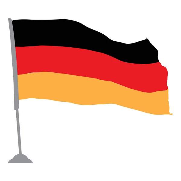 Flagge Deutschlands — Stockvektor