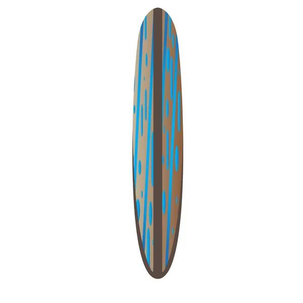 Geïsoleerde Surfboard illustratie — Stockvector