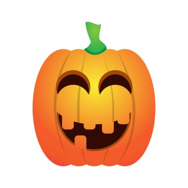 İzole mutlu jack-o-lantern
