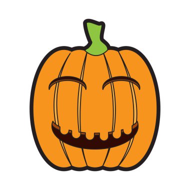 İzole mutlu jack-o-lantern