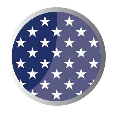 İzole Amerikan rozeti