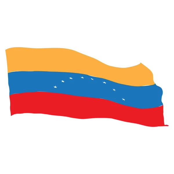 Flagge von venezuela — Stockvektor