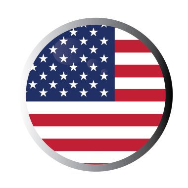 İzole Amerikan rozeti
