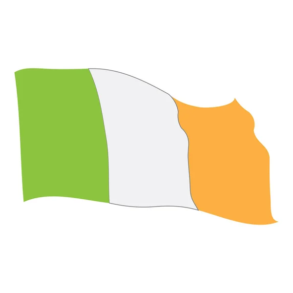 Drapeau de l'Irlande — Image vectorielle