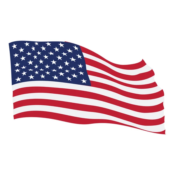 Drapeau des États-Unis — Image vectorielle