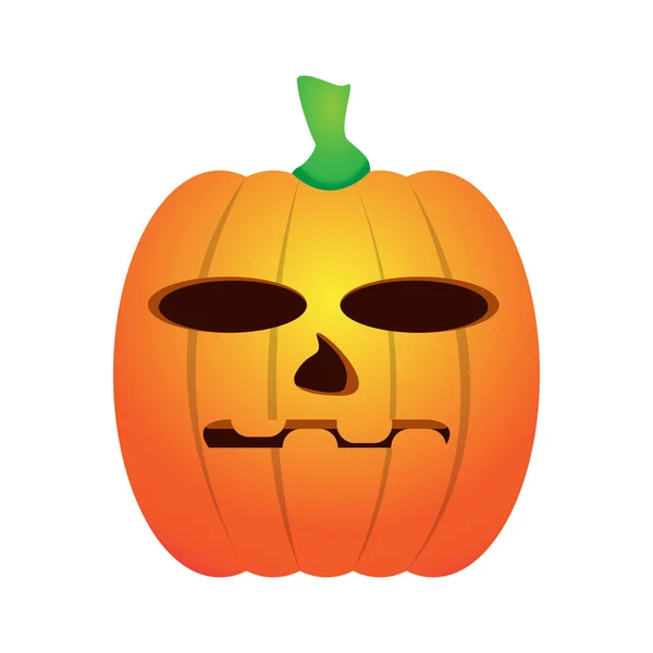 Aislado halloween jack-o-linterna — Vector de stock