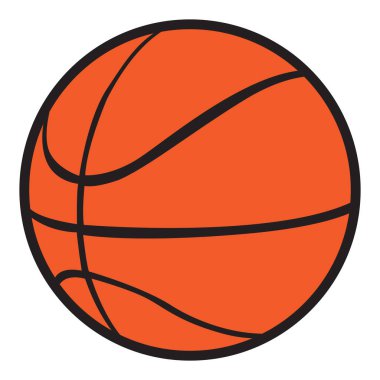 İzole edilmiş basketbol topu