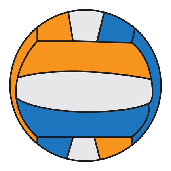 Ізольована волейбол м'ячем — стоковий вектор