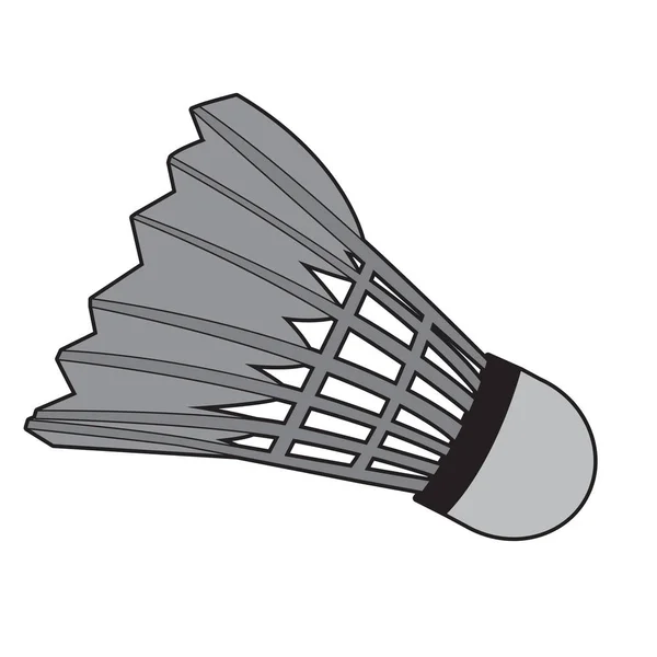 Isolated badminton shuttlecock — Stock Vector