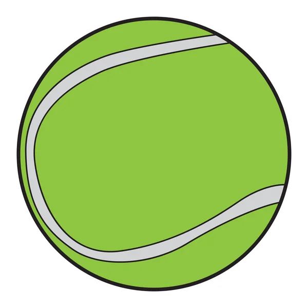 Geïsoleerde tennisbal — Stockvector