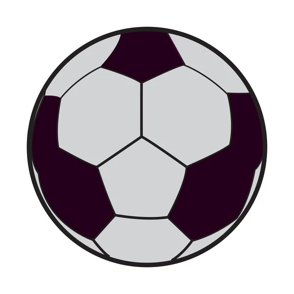 Geïsoleerde voetbal — Stockvector