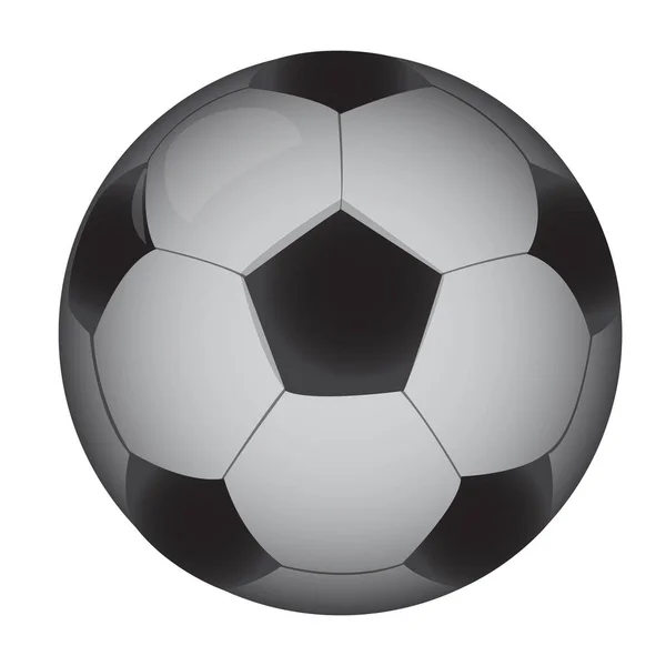 Isolierter Fußball — Stockvektor