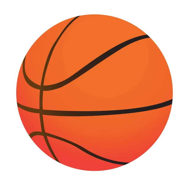 Bola de basquete isolada —  Vetores de Stock