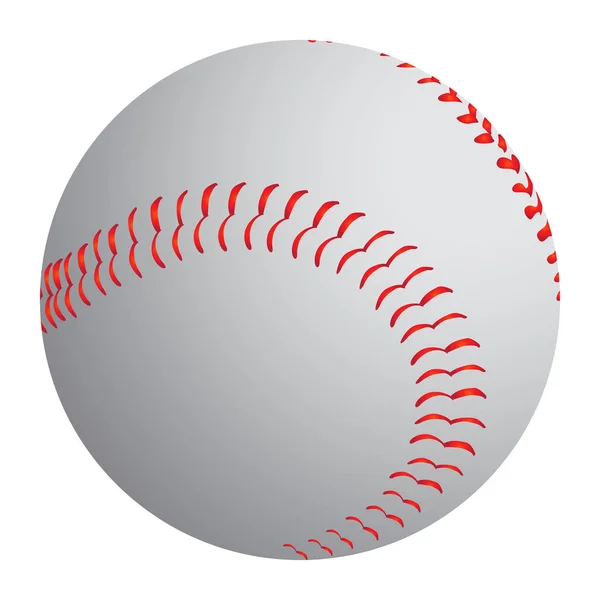 Απομονωμένη μπέιζμπολ μπάλα — Διανυσματικό Αρχείο