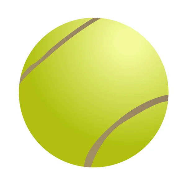 Geïsoleerde tennisbal — Stockvector