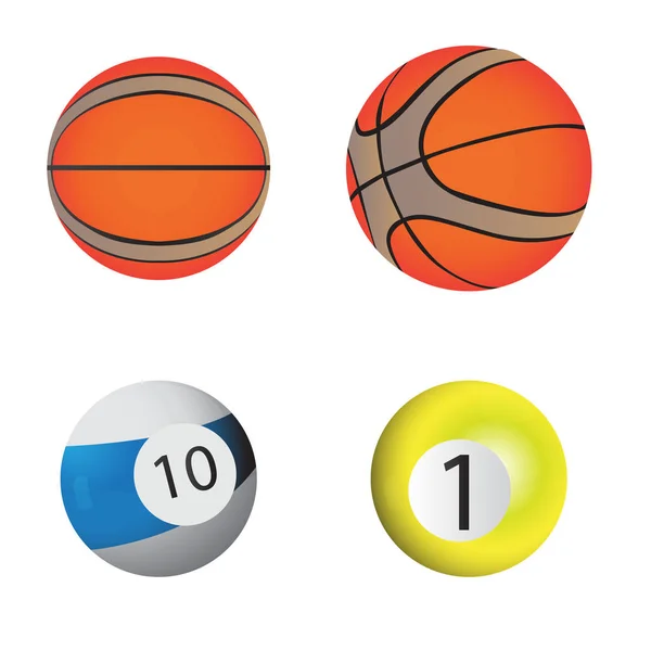 Set of sport balls — Stock Vector