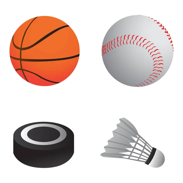 Juego de pelotas deportivas — Archivo Imágenes Vectoriales