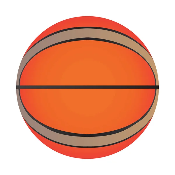 Balón de baloncesto aislado — Vector de stock
